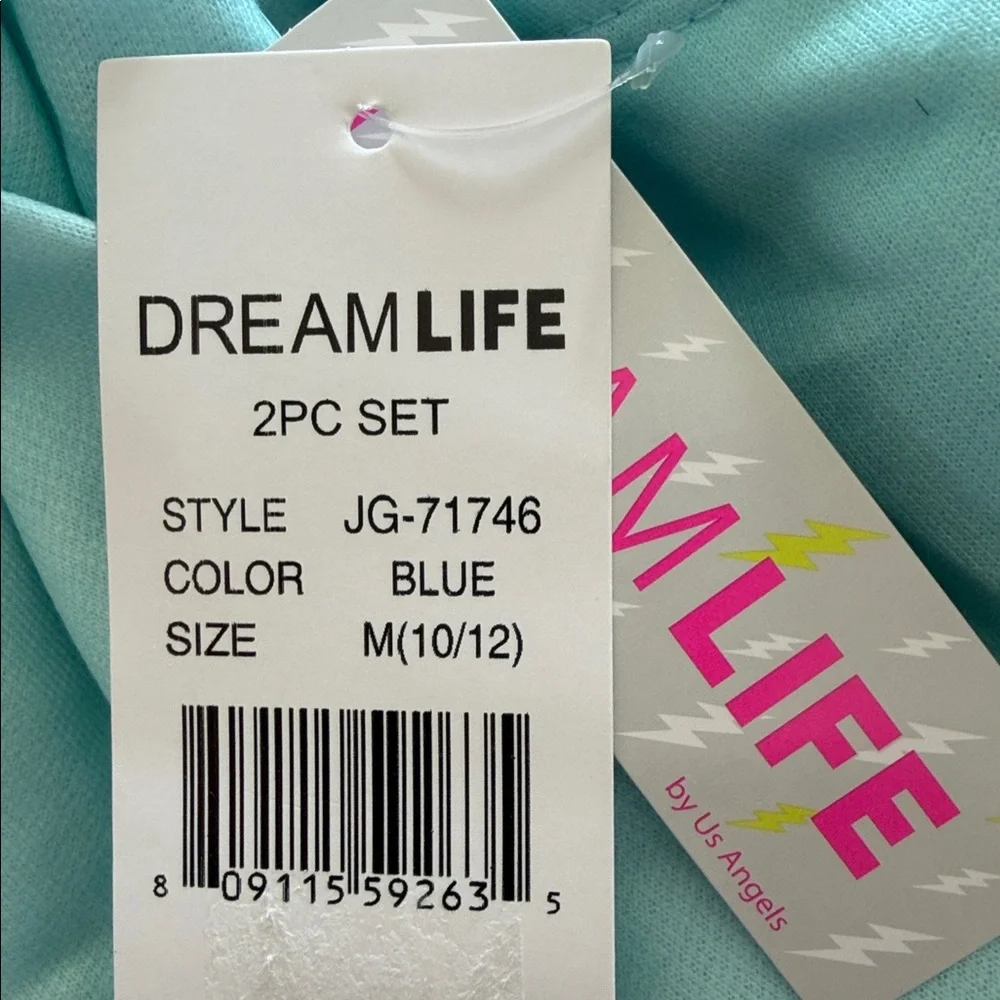 Dream Life Long Sleeve Pullover and Jogger Loungewear Set Medium 10/12
